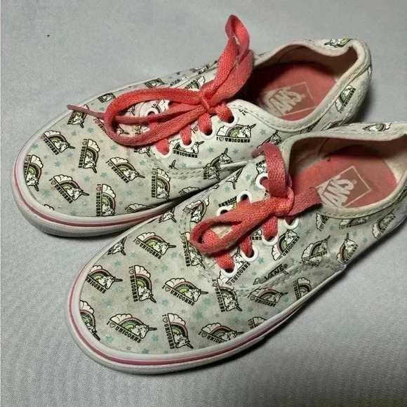 Girls size 2.5 unicorn vans shoes, #G273 - Picture 5 of 8